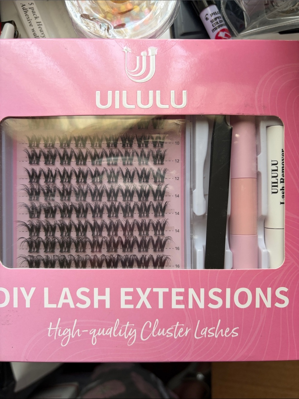 Uilulu DIY Cluster Lash Extensions Kit - Black